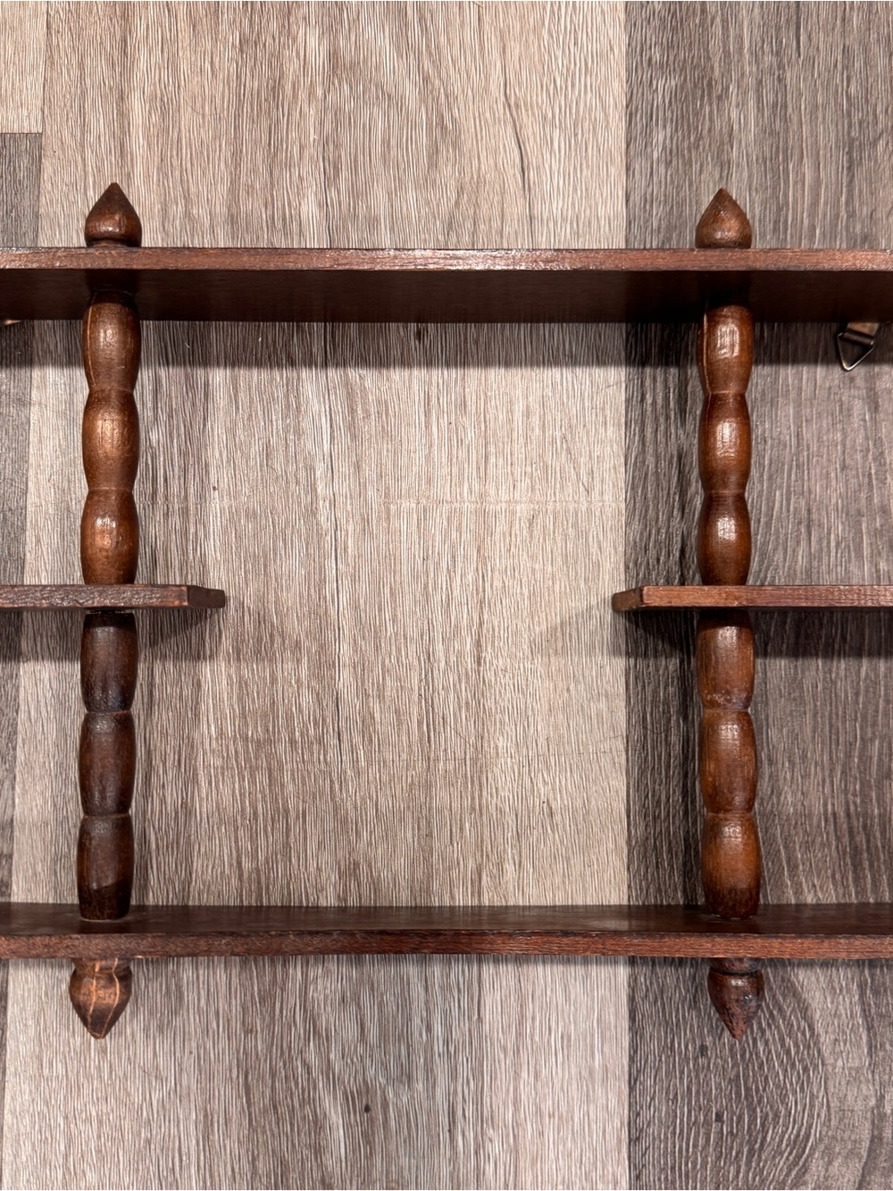 Vintage Wooden Spindle Wall Display Shelf For Small Knick Knack 26”x10”x2” - Picture 3 of 9